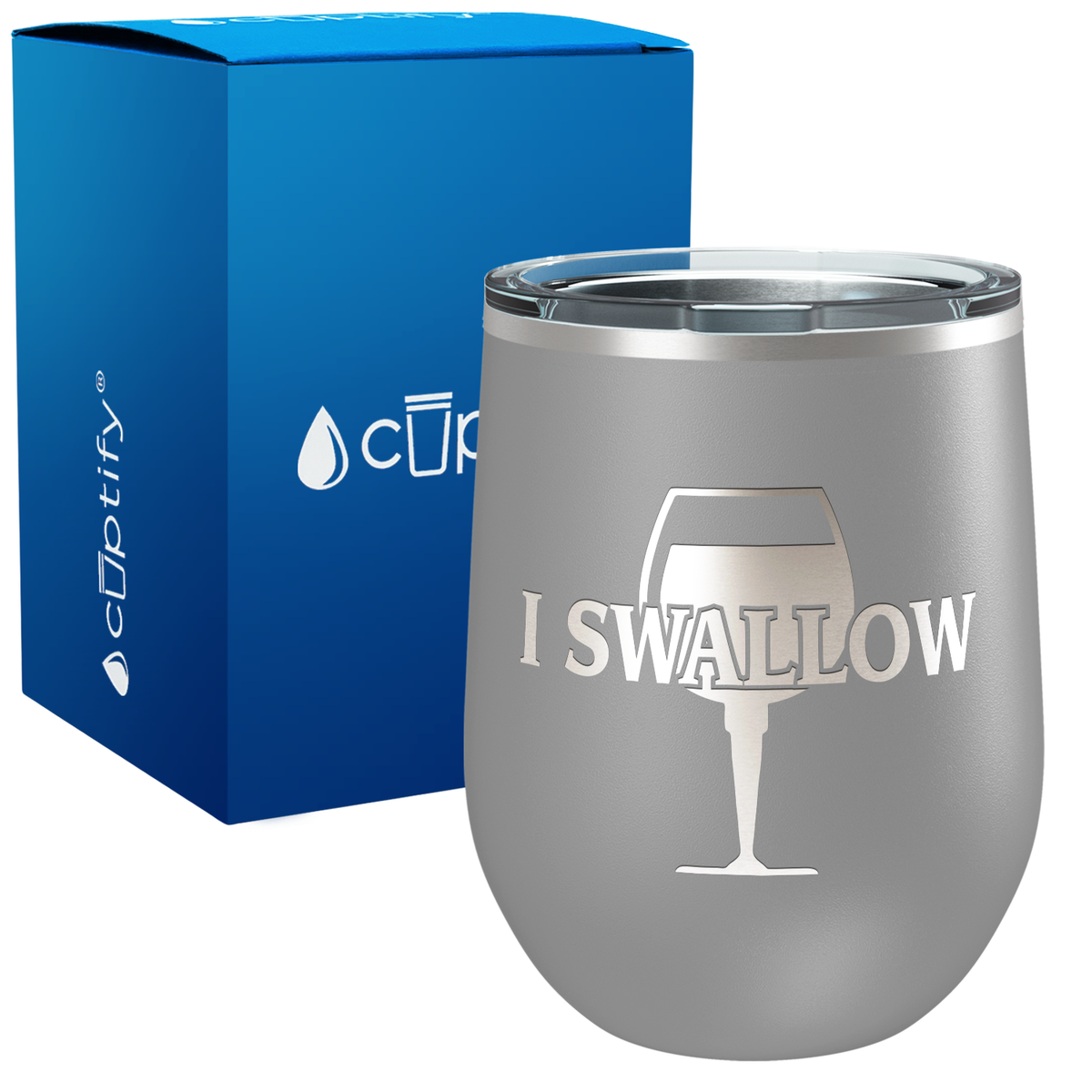 I Swallow 12oz Funny Wine Tumbler
