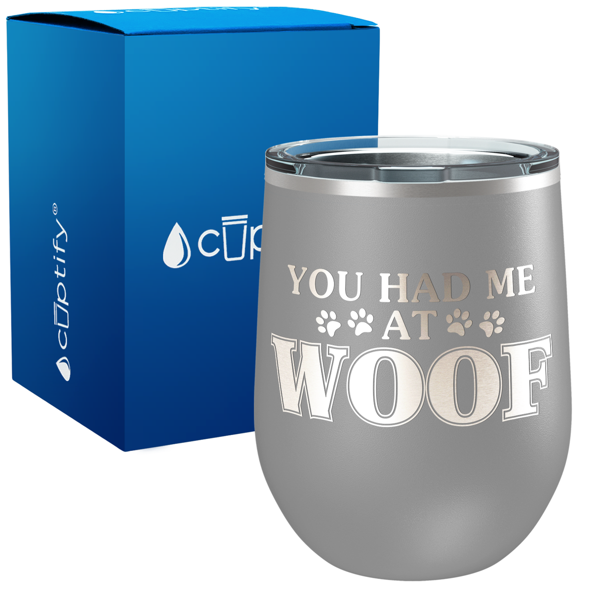 You had me at Woof 12oz Dog Wine Tumbler