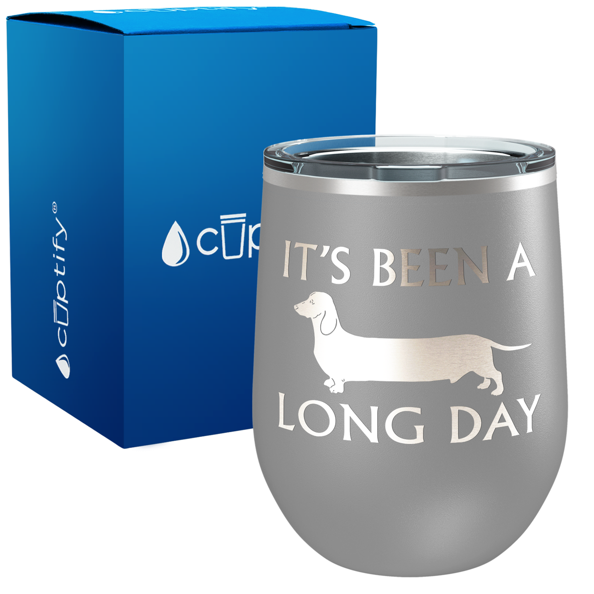 It's Been a Long Day 12oz Dog Wine Tumbler