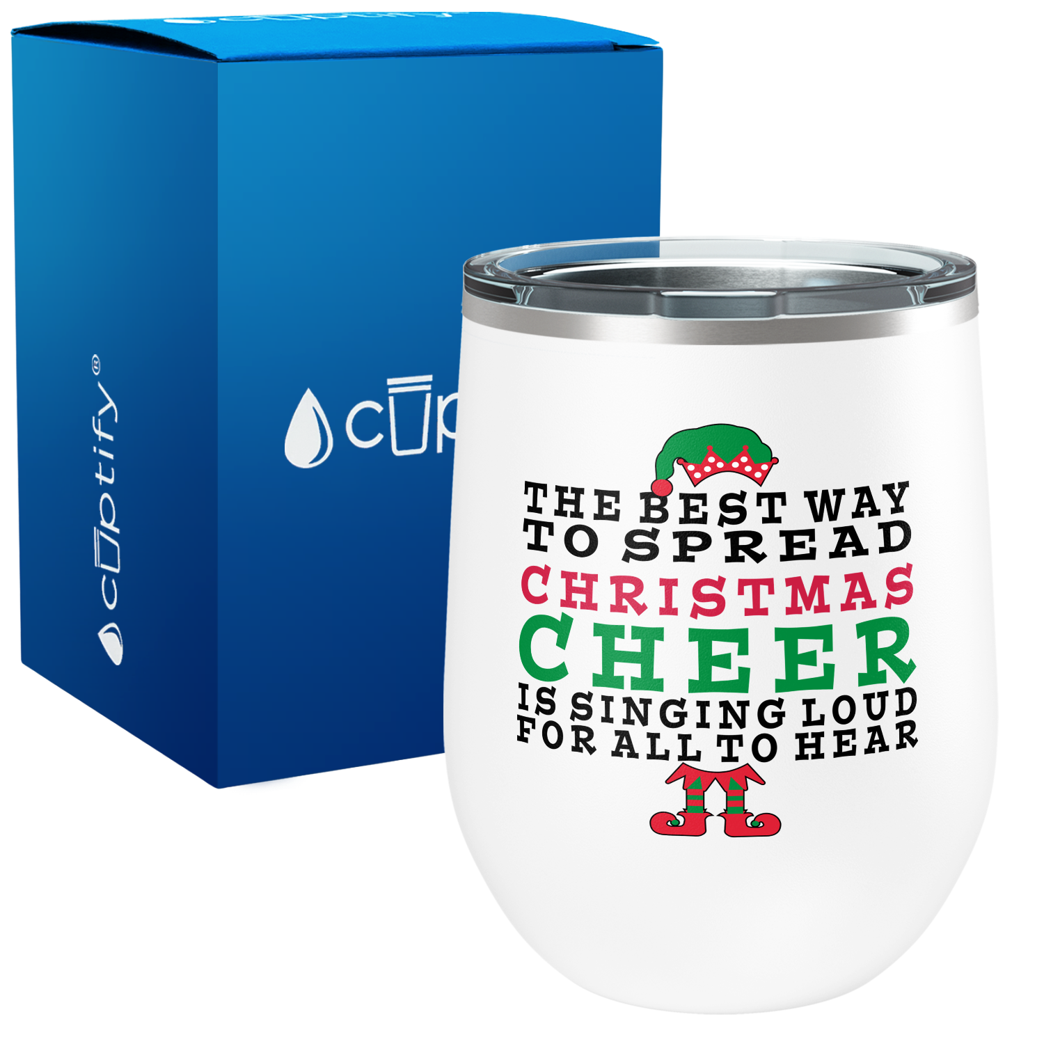 The Best Way to Spread Christmas Cheer on 12oz Christmas Wine Tumbler