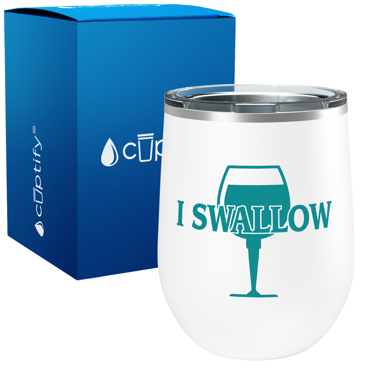 I Swallow 12oz Funny Wine Tumbler