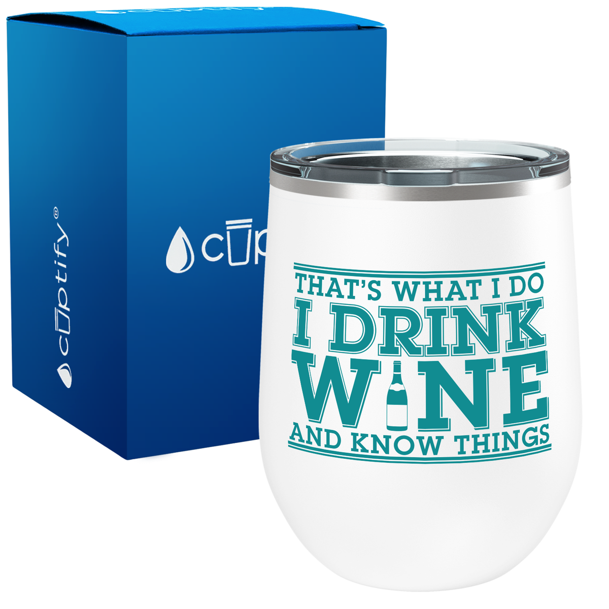 That’s What I do, I Drink Wine 12oz Funny Wine Tumbler
