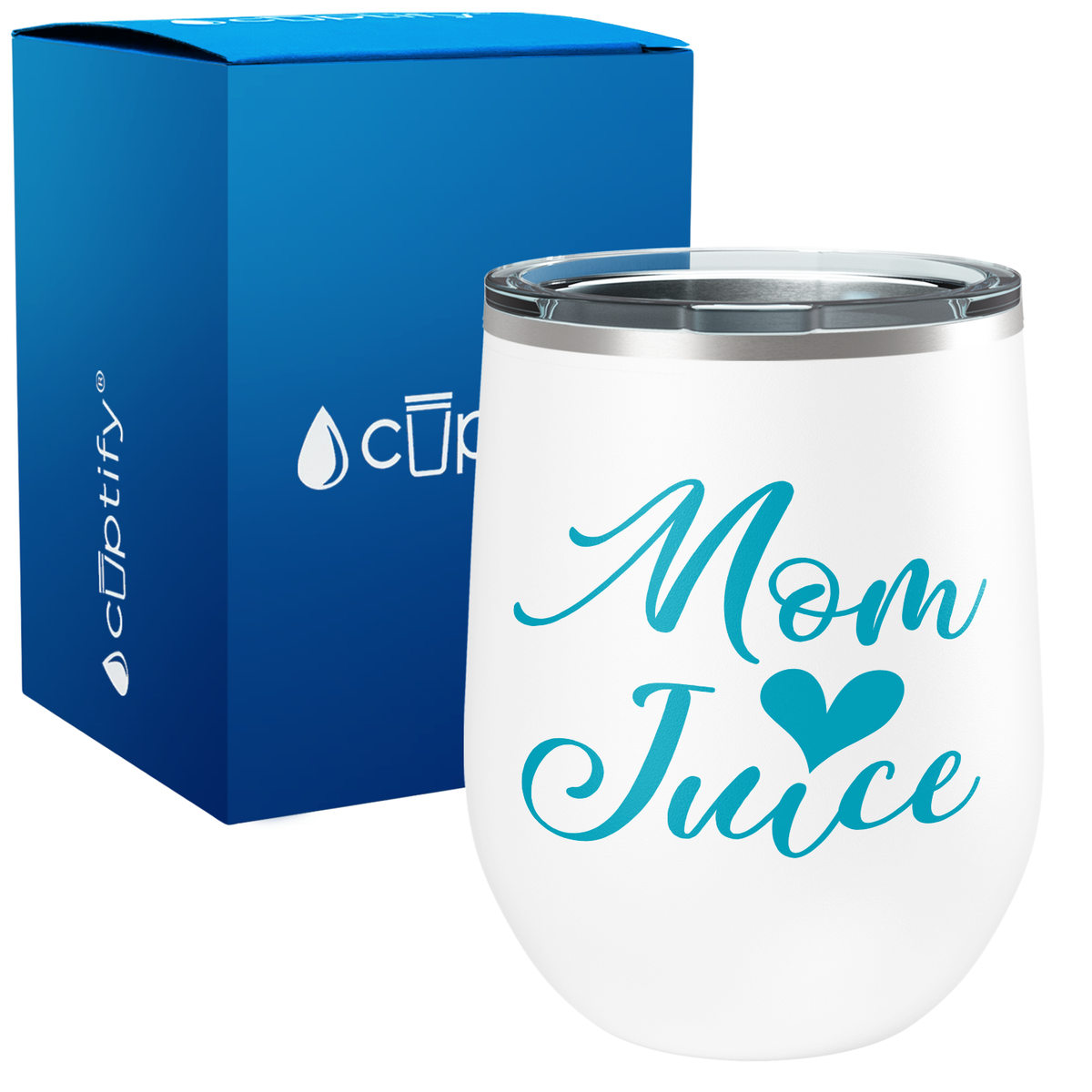 Mom Juice 12oz Stemless Wine Tumbler