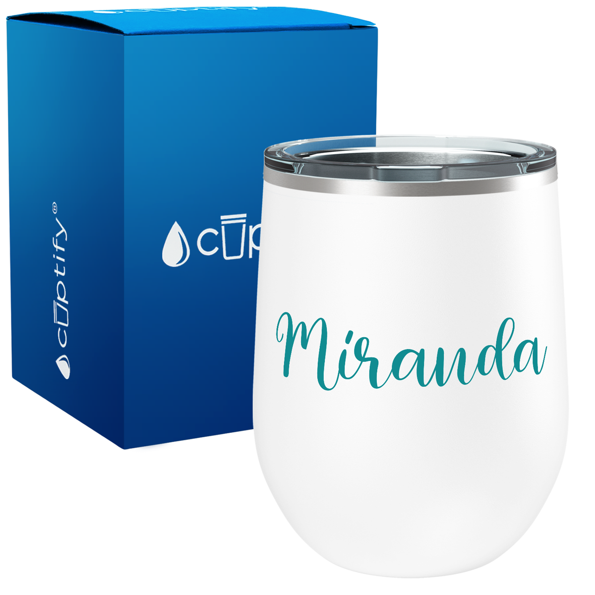 Personalized Miranda Style 12oz Wine Tumbler