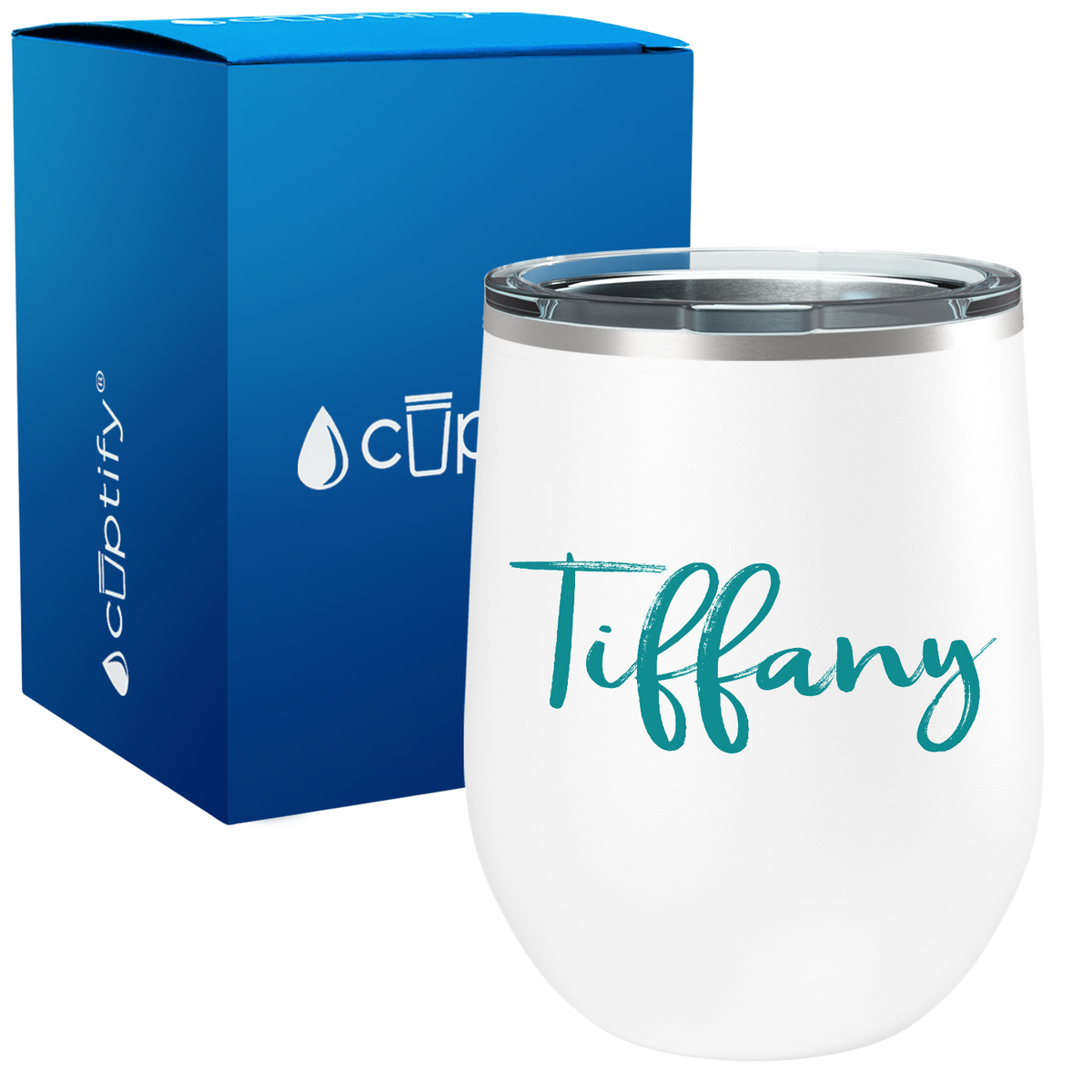 Personalized Tiffany Style 12oz Wine Tumbler