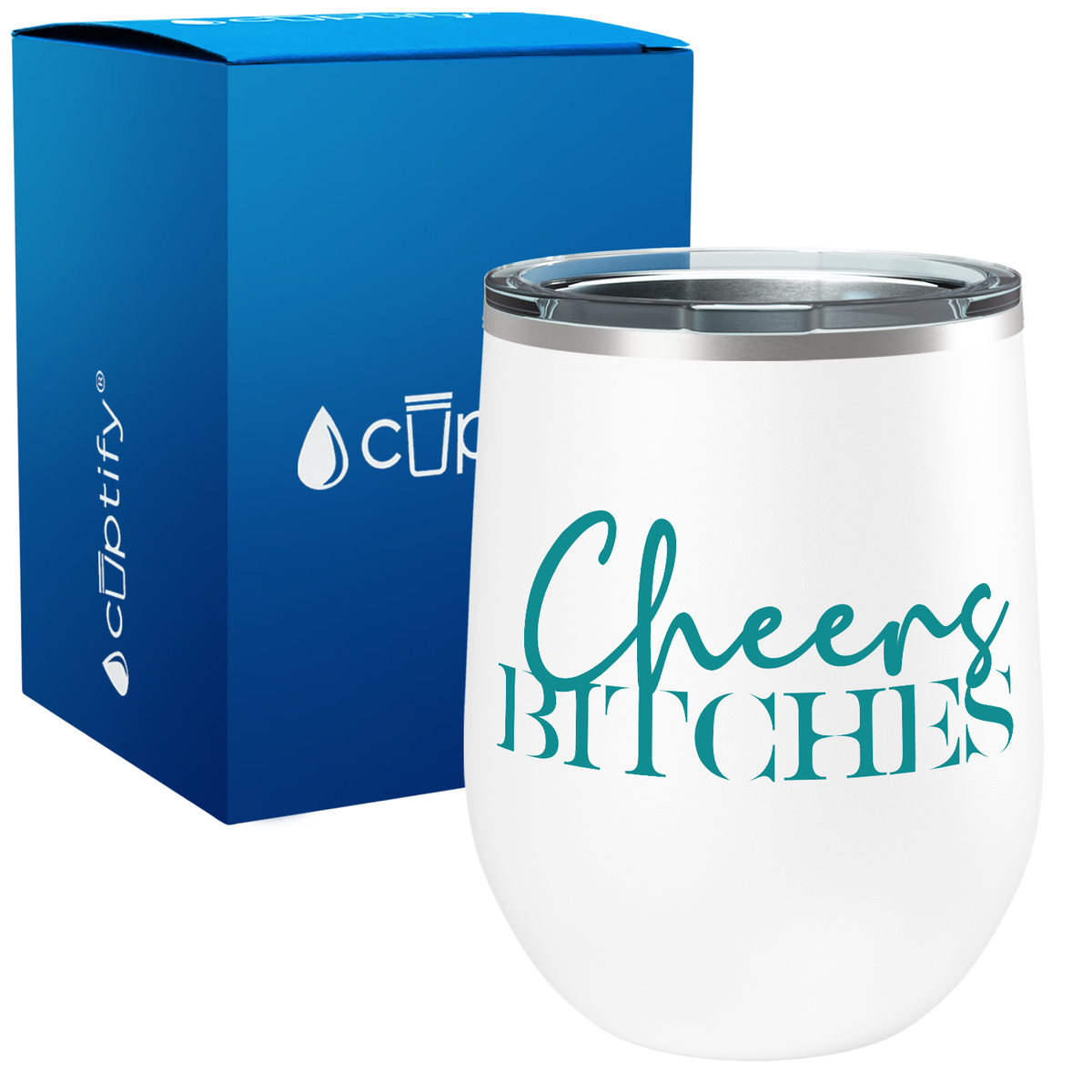 Cheers Bitches 12oz Birthday Wine Tumbler