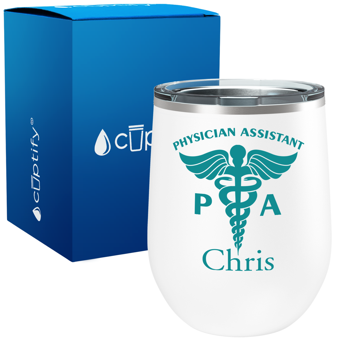 Personalized PA Physician Assistant 12oz Medical Wine Tumbler