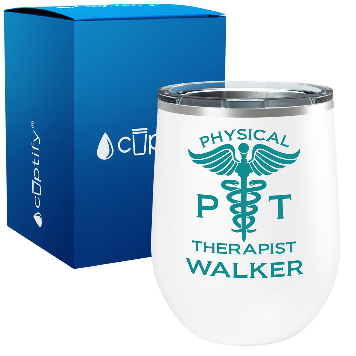 Personalized PT Physical Therapist 12oz Medical Wine Tumbler