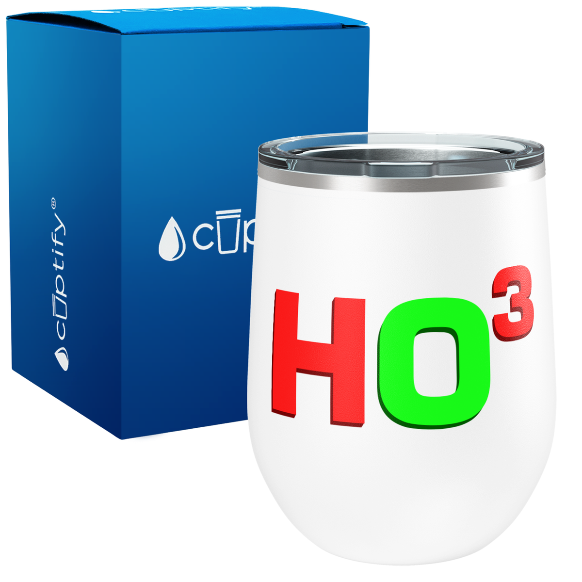 Ho3 on 12oz Christmas Wine Tumbler