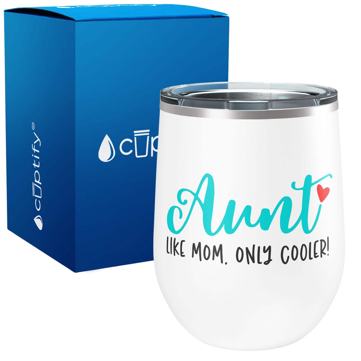 Aunt Like Mom Only Cooler 12oz Aunt Wine Tumbler