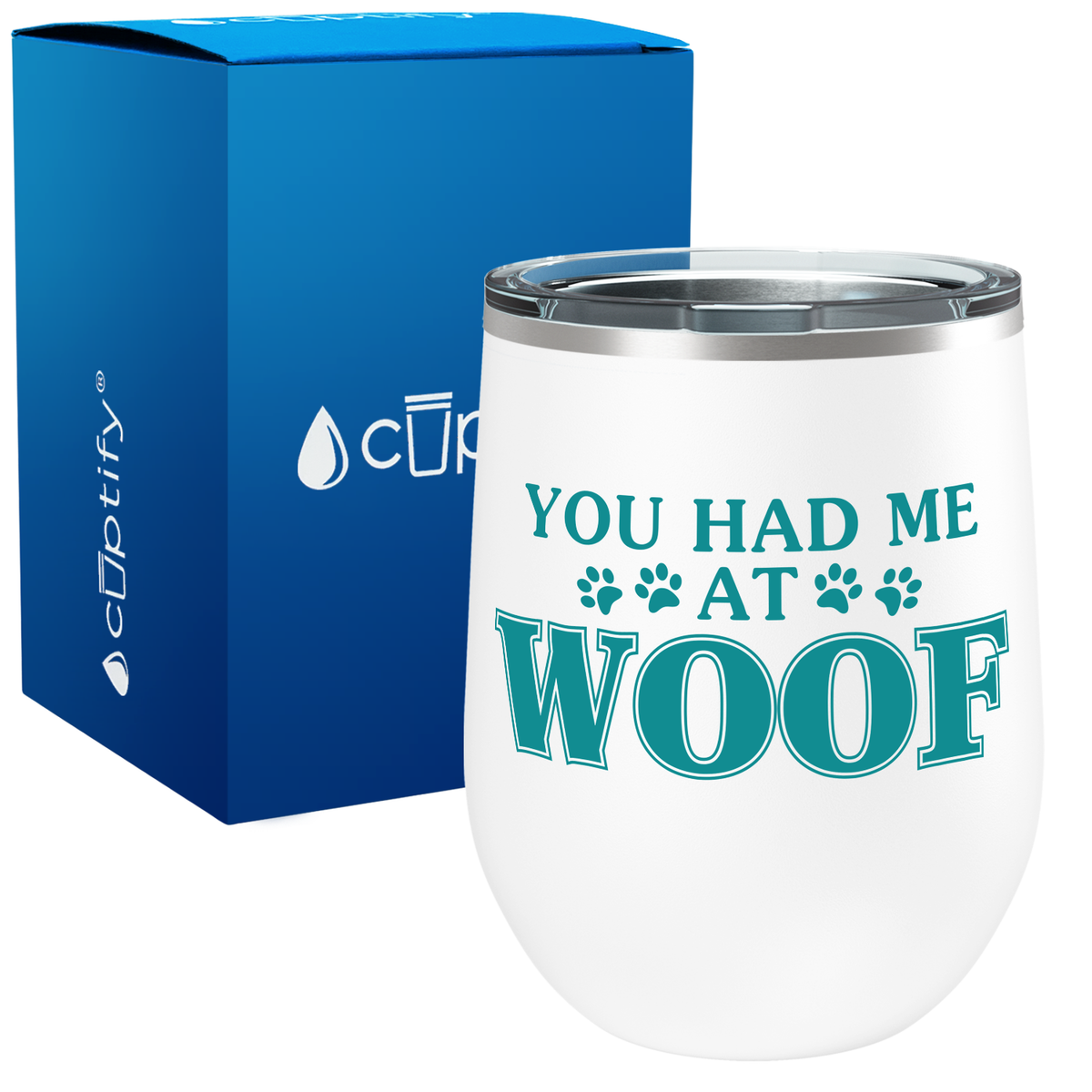 You had me at Woof 12oz Dog Wine Tumbler