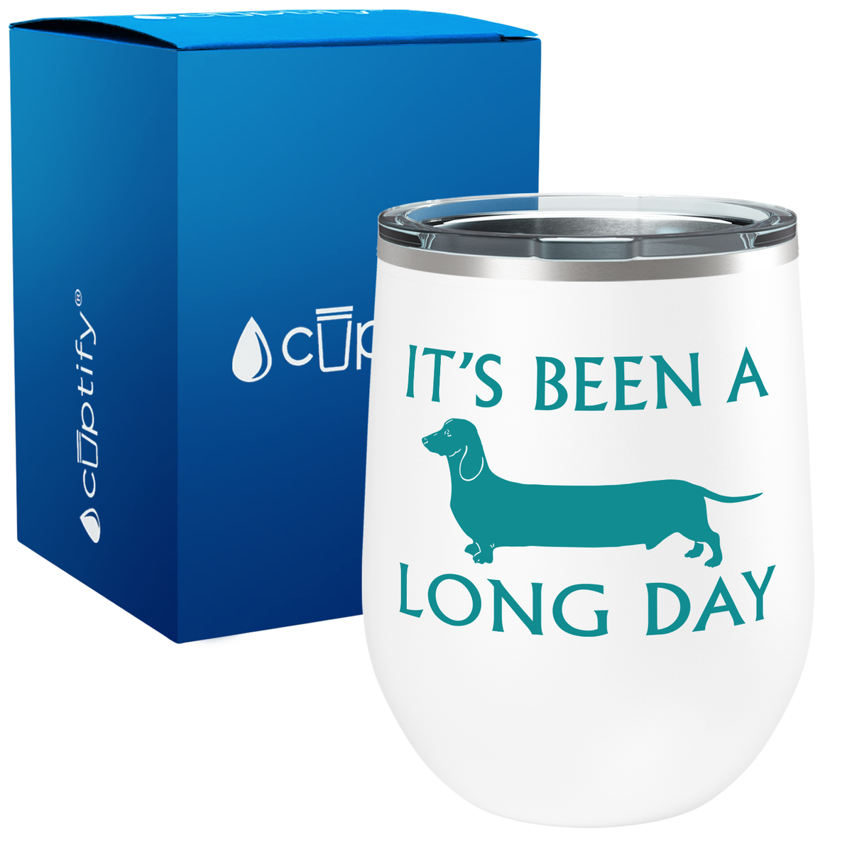 It's Been a Long Day 12oz Dog Wine Tumbler