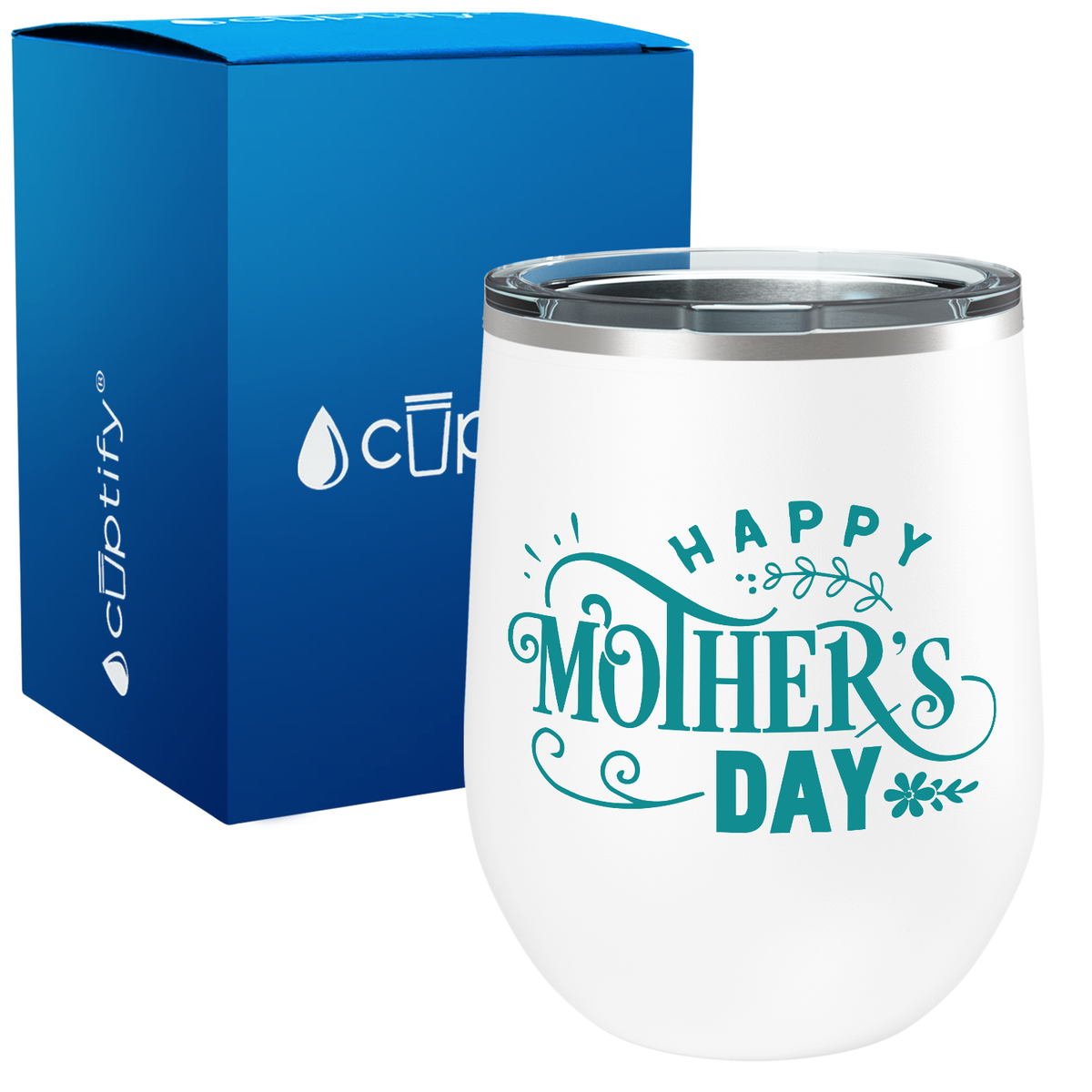Happy Mother's Day 12oz Mom Wine Tumbler