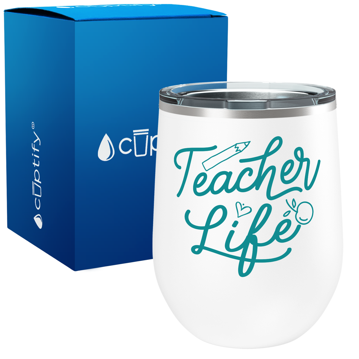 Teacher Life 12oz Teacher Wine Tumbler