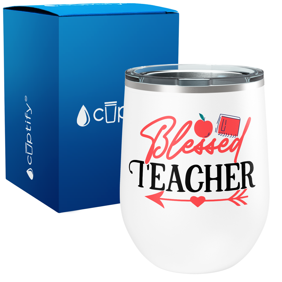 Blessed Teacher Arrow 12oz Teacher Wine Tumbler