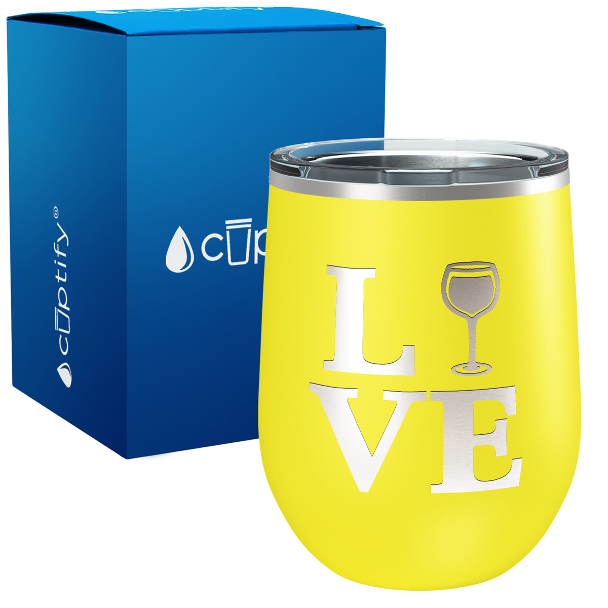 Love Wine 12oz Funny Wine Tumbler