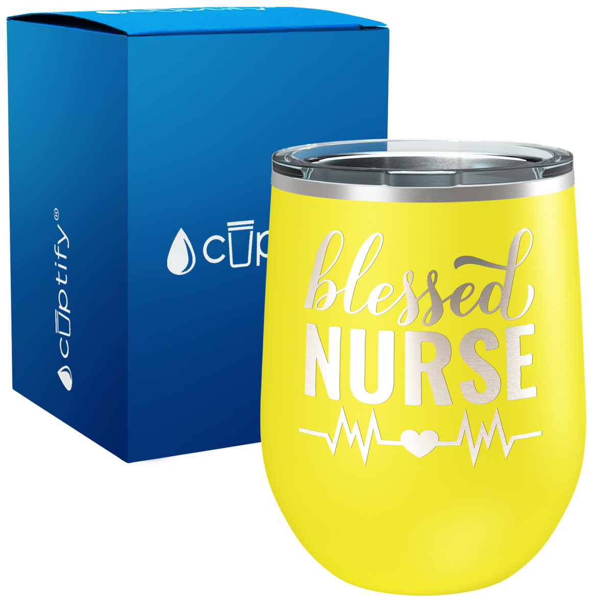 Blessed Nurse 12oz Nurse Wine Tumbler