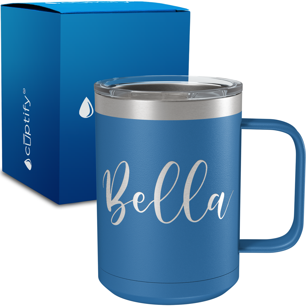 Personalized Bella Style on 15oz Stainless Coffee Mug