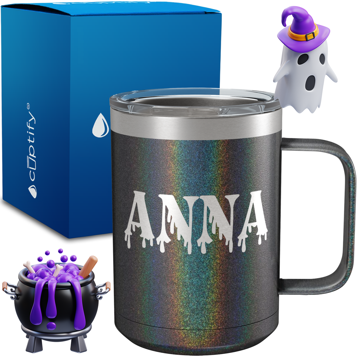 Personalized Bloody Halloween Font on 15oz Stainless Coffee Mug