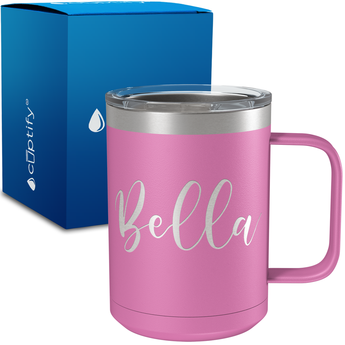 Personalized Bella Style on 15oz Stainless Coffee Mug