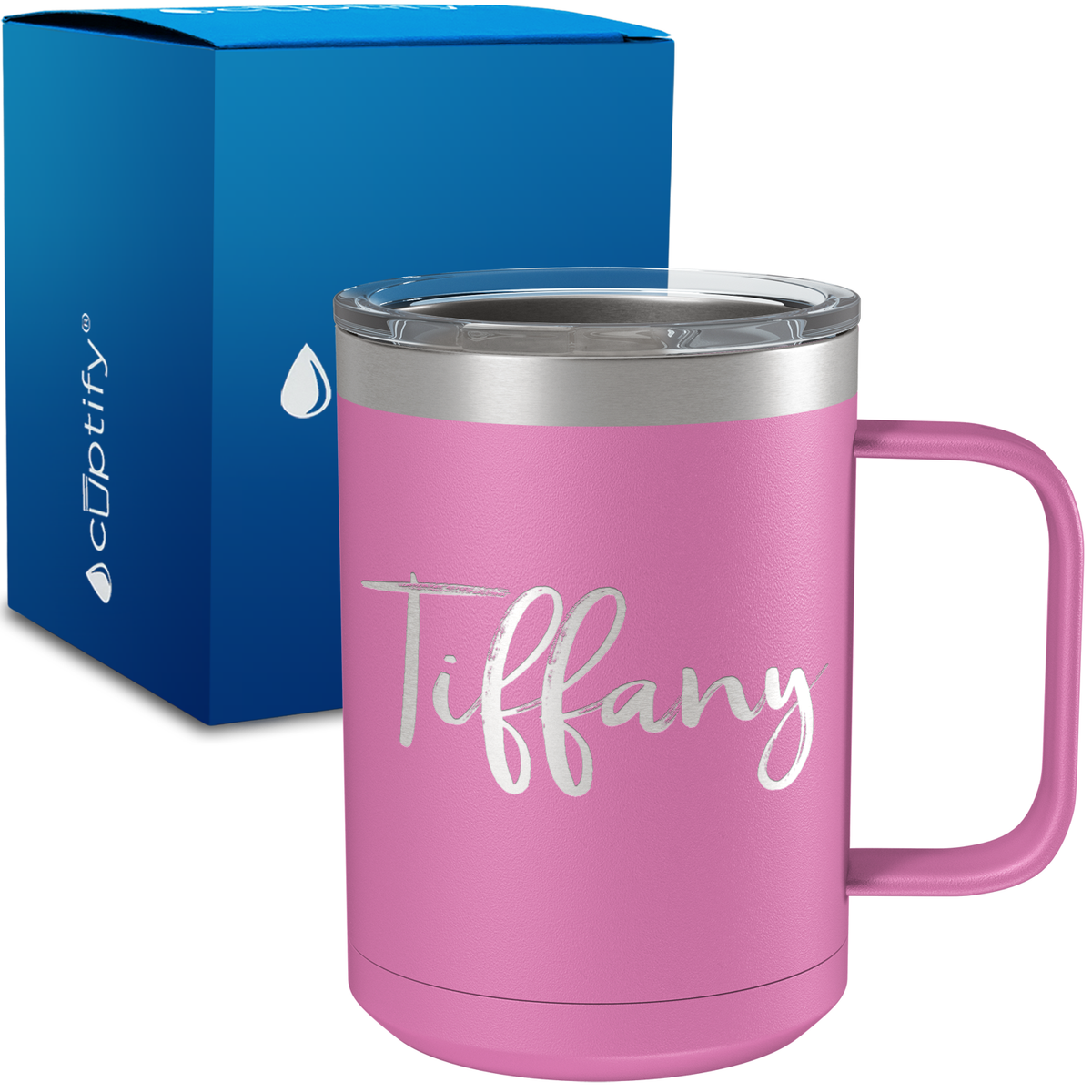 Personalized Tiffany Style on 15oz Stainless Coffee Mug