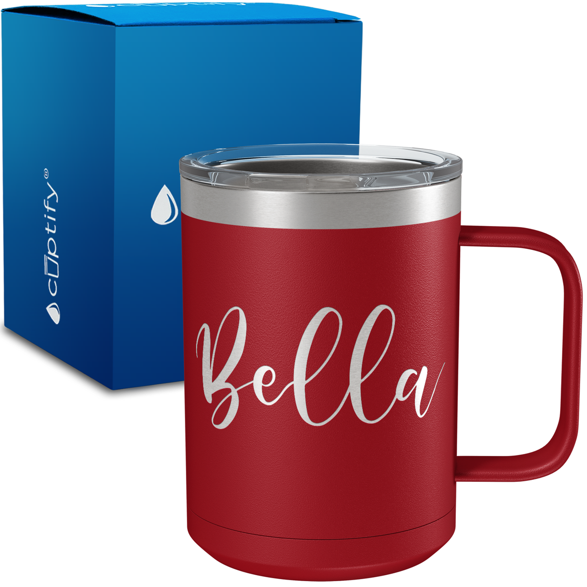 Personalized Bella Style on 15oz Stainless Coffee Mug