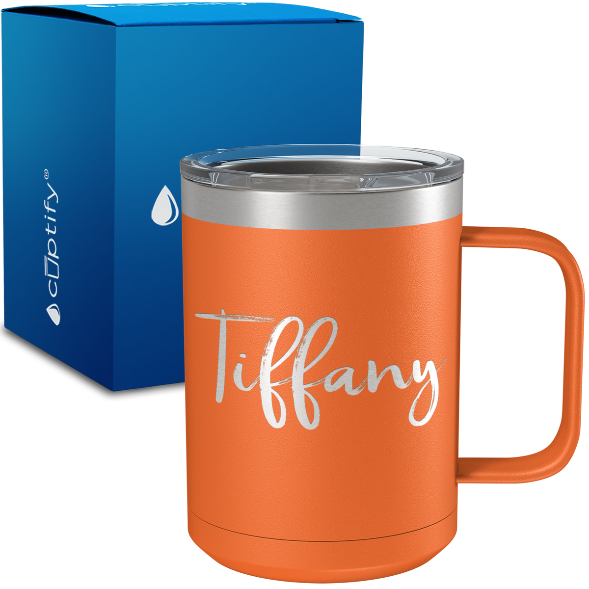 Personalized Tiffany Style on 15oz Stainless Coffee Mug