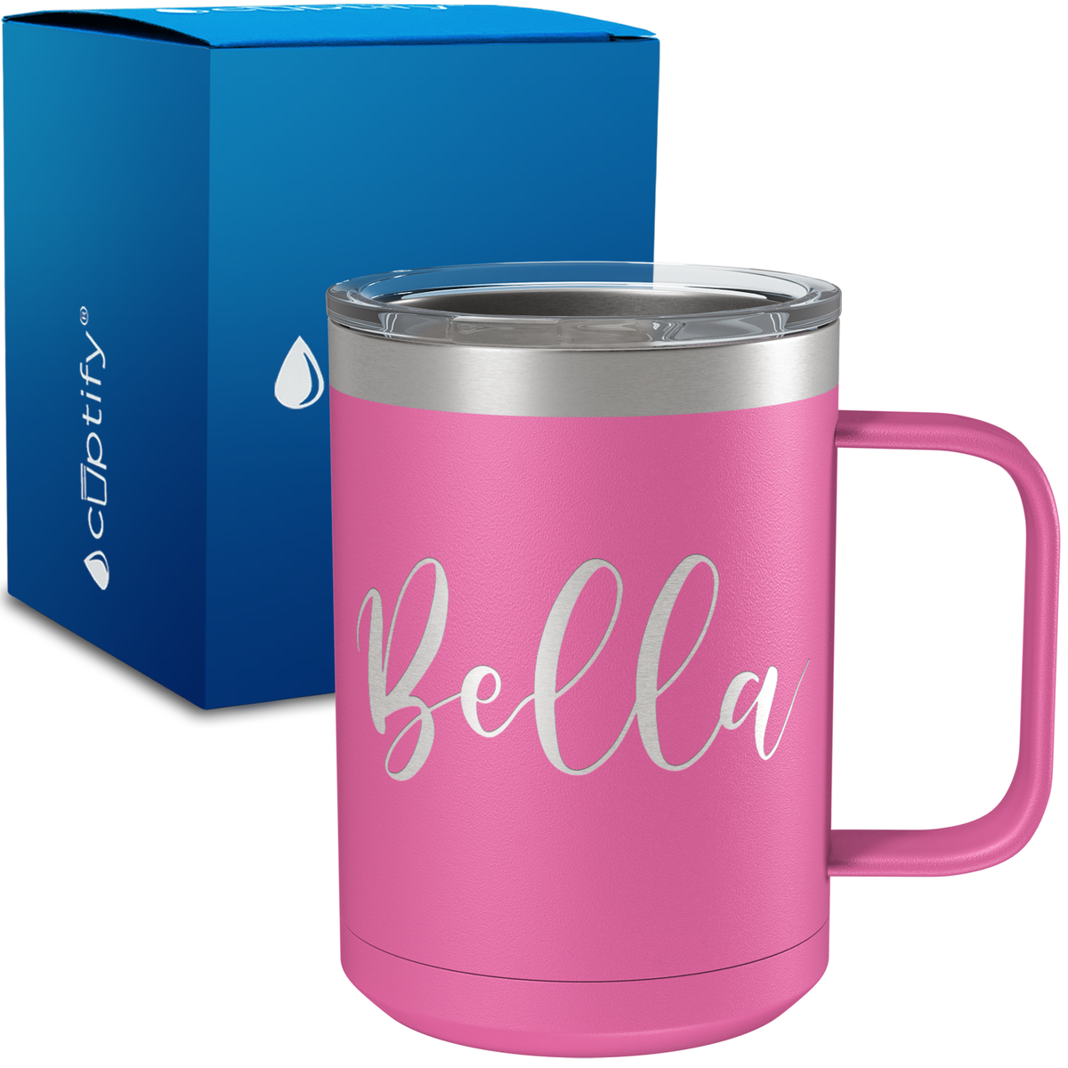Personalized Bella Style on 15oz Stainless Coffee Mug
