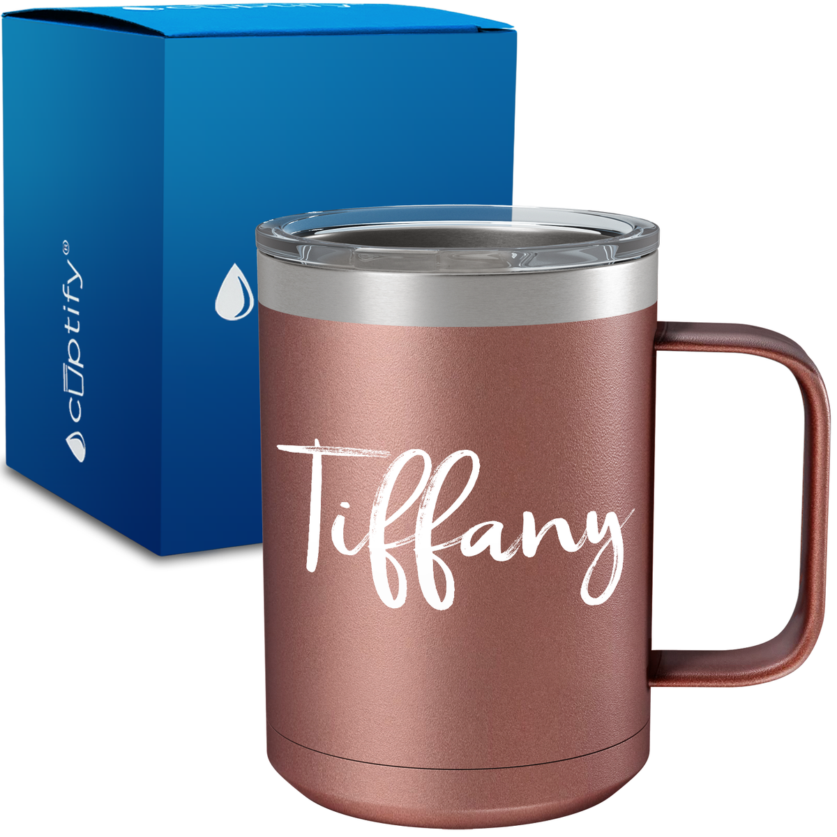 Personalized Tiffany Style on 15oz Stainless Coffee Mug