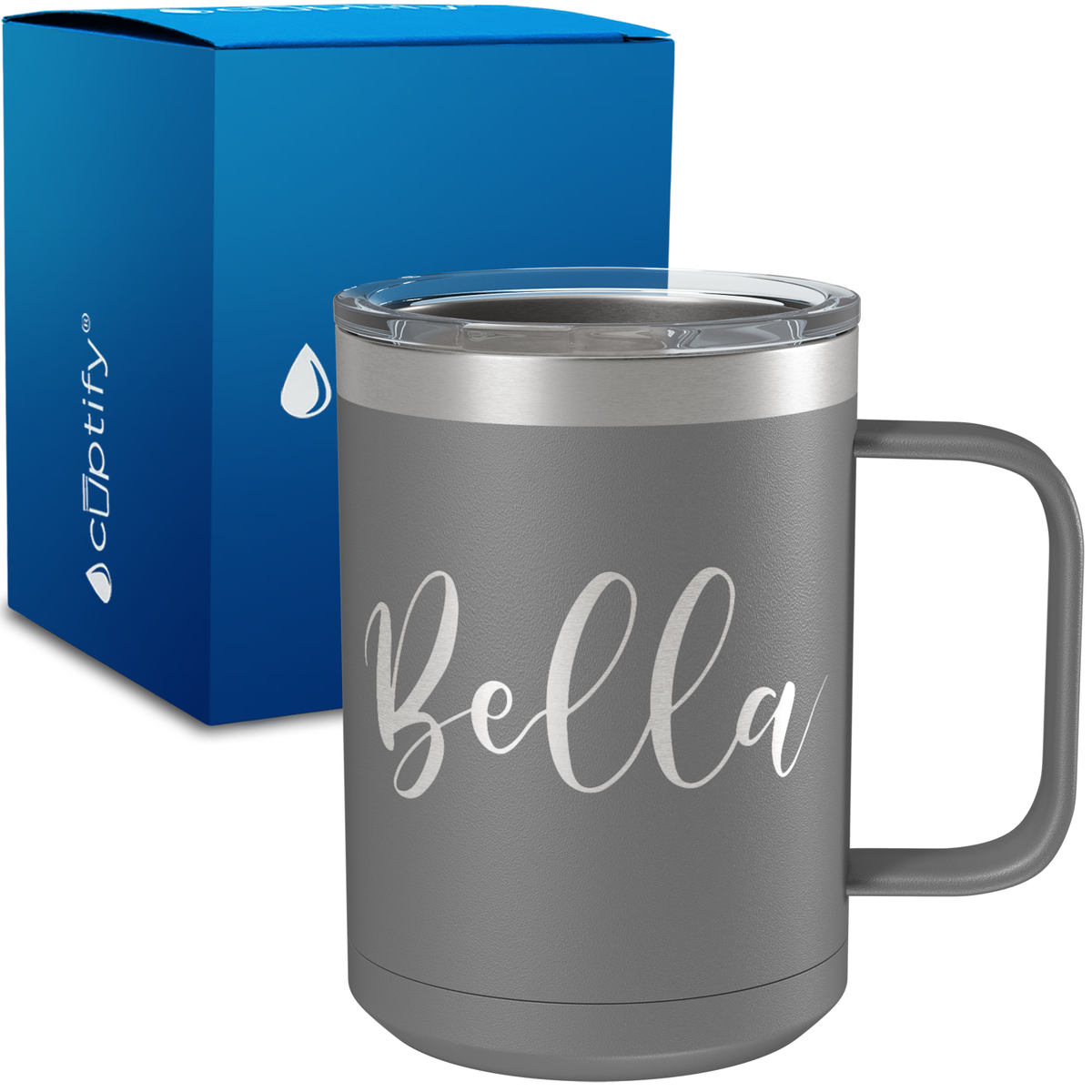 Personalized Bella Style on 15oz Stainless Coffee Mug