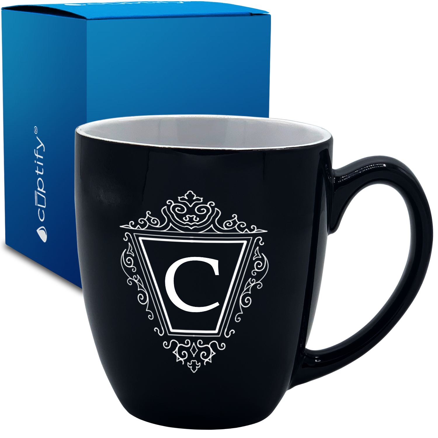 Personalized Classic Crest 16oz Bistro Coffee Mug
