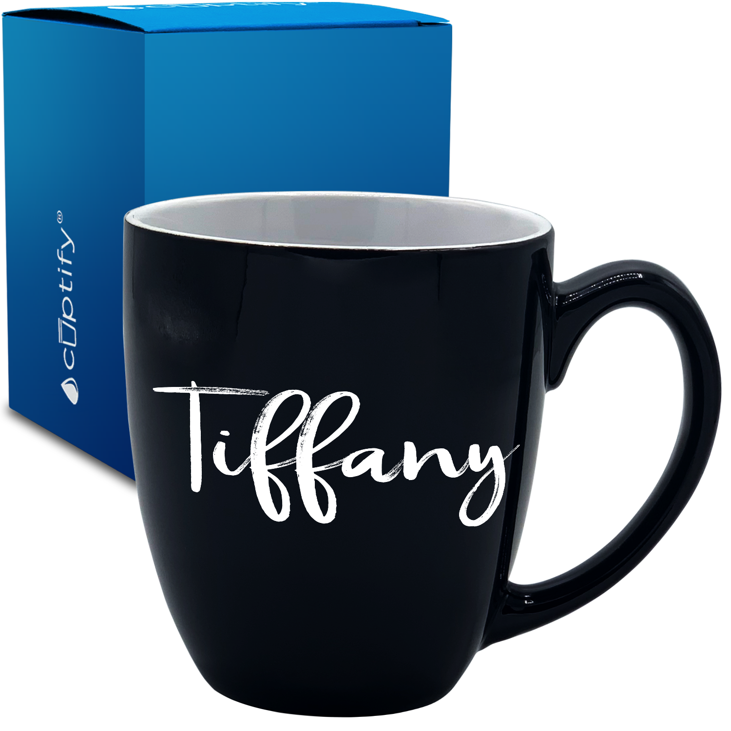 Personalized Tiffany Style 16oz Bistro Coffee Mug