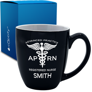 APRN Advanced Practice Registered Nurse 16oz Personalized Bistro Coffee Mug