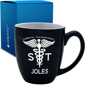 ST Surgical Technologist 16oz Personalized Bistro Coffee Mug