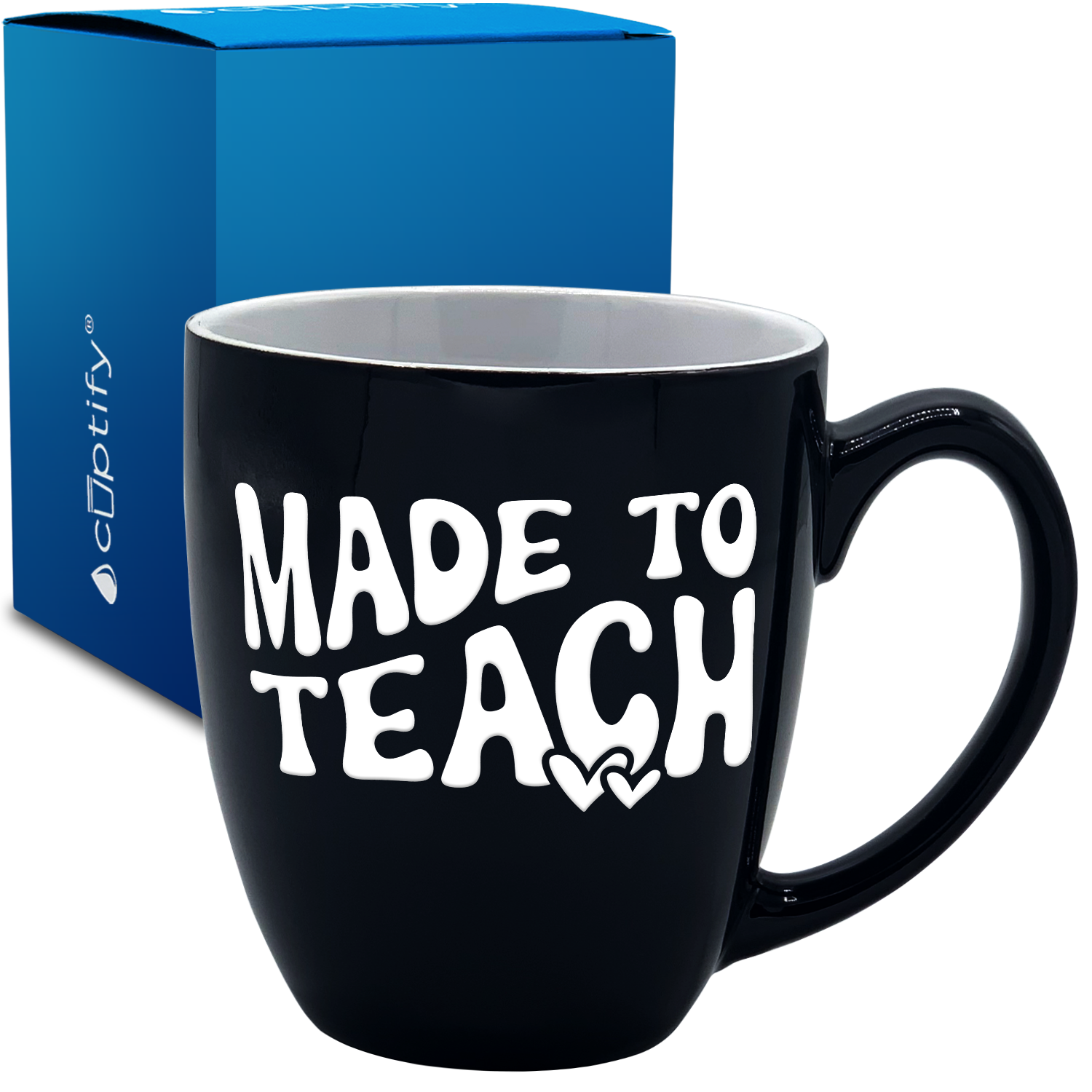 Made to Teach 16oz Personalized Bistro Coffee Mug