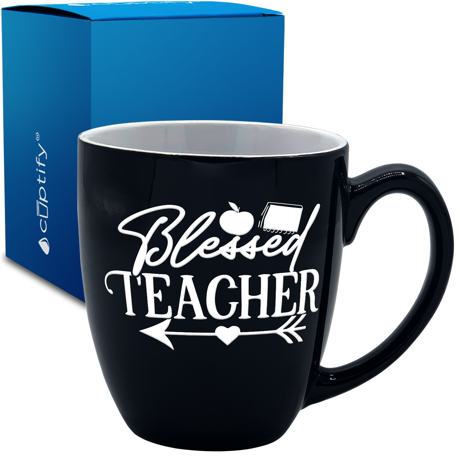 Blessed Teacher 16oz Personalized Bistro Coffee Mug