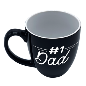 Number 1 Dad 16oz Personalized Bistro Coffee Mug