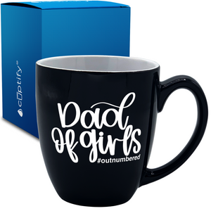 Dad of Girls 16oz Personalized Bistro Coffee Mug