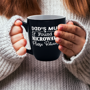 Dads Mug if Found 16oz Personalized Bistro Coffee Mug