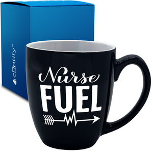 Nurse Fuel 16oz Personalized Bistro Coffee Mug