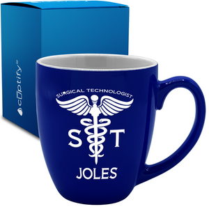 ST Surgical Technologist 16oz Personalized Bistro Coffee Mug