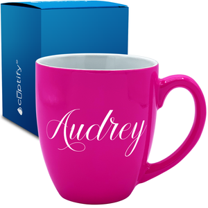 Personalized Audrey Style 16oz Bistro Coffee Mug