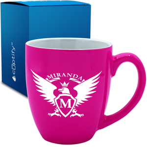 Personalized Eagle 16oz Bistro Coffee Mug