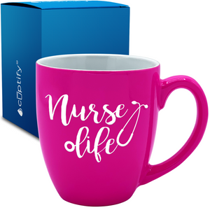 Nurse Life 16oz Personalized Bistro Coffee Mug