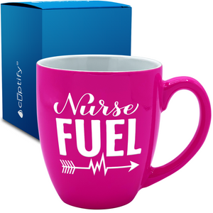 Nurse Fuel 16oz Personalized Bistro Coffee Mug