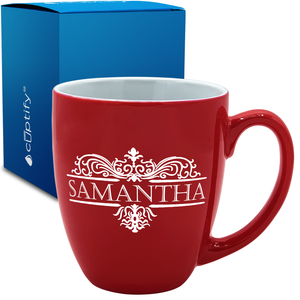 Personalized Vestige Design 16oz Bistro Coffee Mug