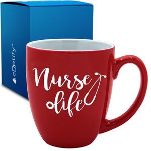 Nurse Life 16oz Personalized Bistro Coffee Mug