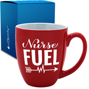 Nurse Fuel 16oz Personalized Bistro Coffee Mug