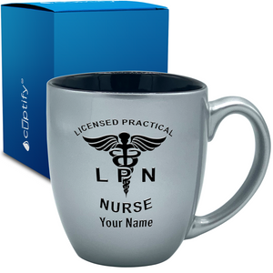 LPN Licensed Practical Nurse 16oz Personalized Bistro Coffee Mug