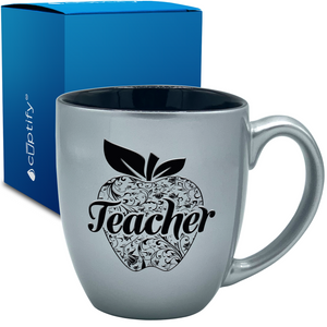 Teacher Apple 16oz Personalized Bistro Coffee Mug